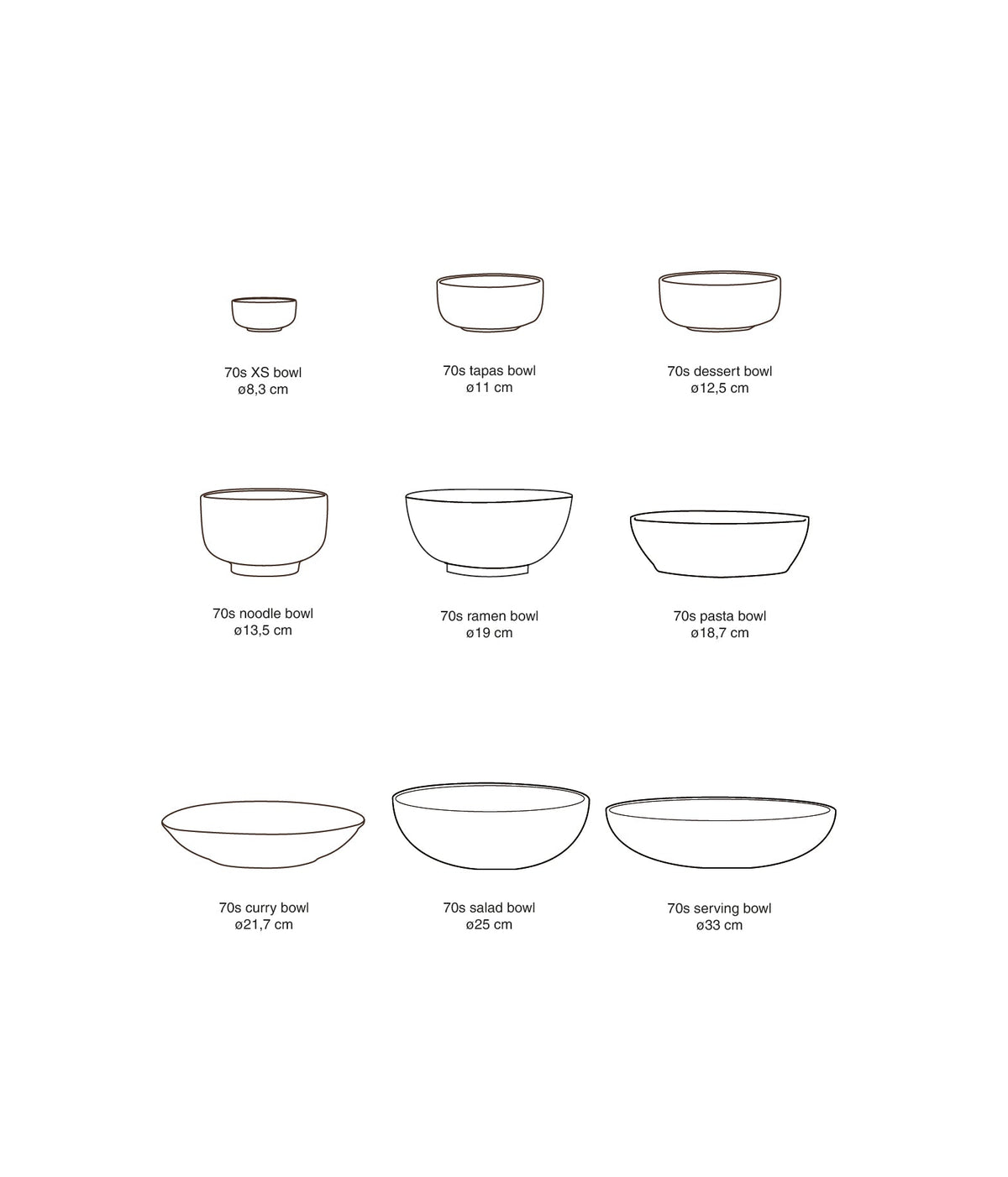 HKliving 70s Ceramics Curry Bowl Bubble - Schale aus Steingut - kleinstadtleben concept store
