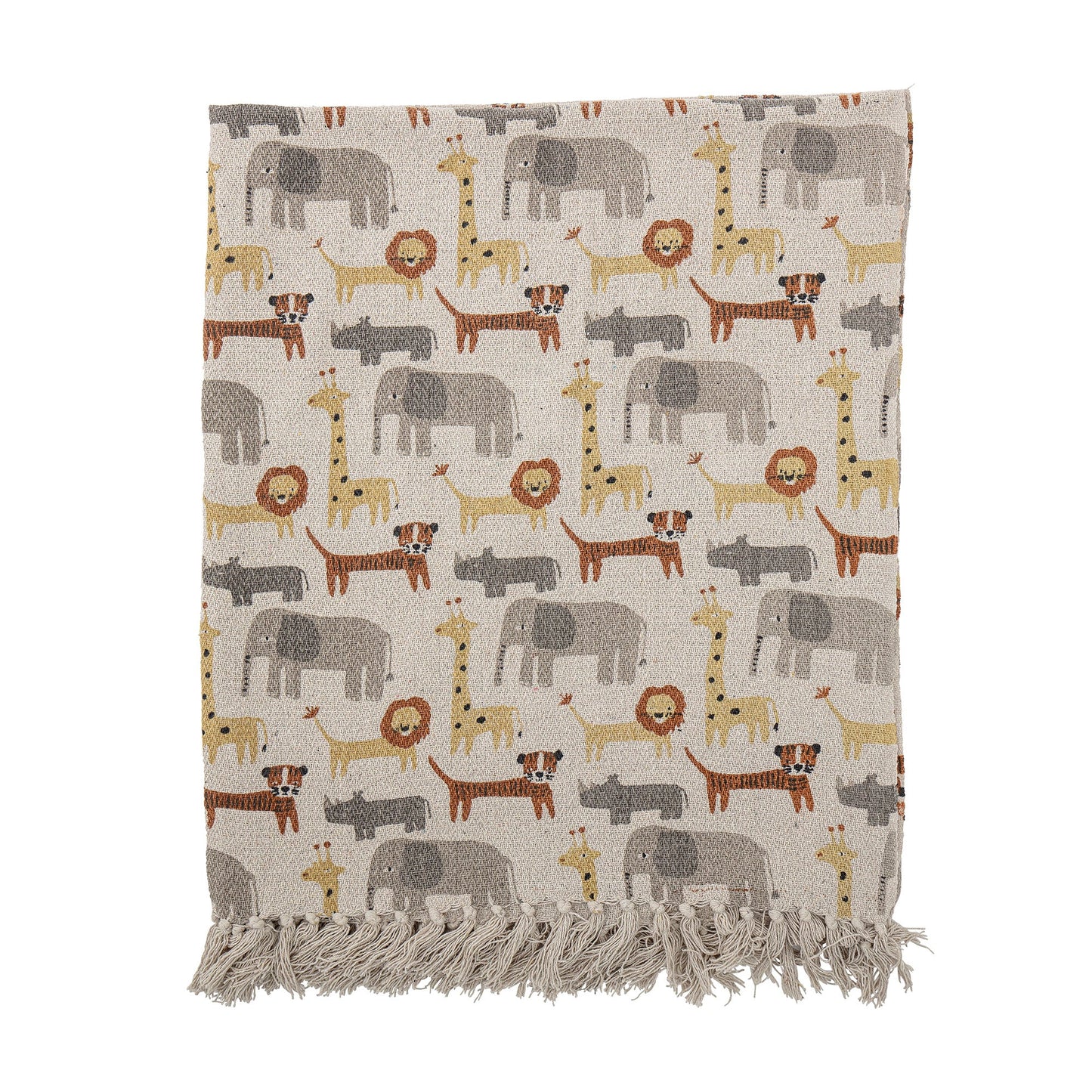 Decke recycelte Baumwolle wild animals - kleinstadtleben concept store