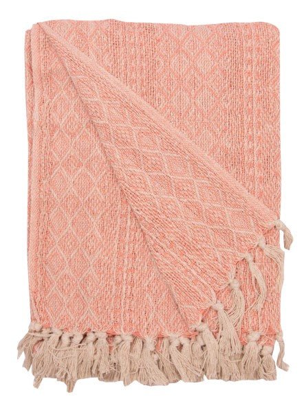 Decke Tamara peach Recycelte Baumwolle - kleinstadtleben concept store