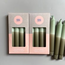 Dip Dye Kerze Eucalyptus x Martini Olive 4er Set - kleinstadtleben concept store