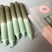 Dip Dye Kerze Eucalyptus x Martini Olive 4er Set - kleinstadtleben concept store