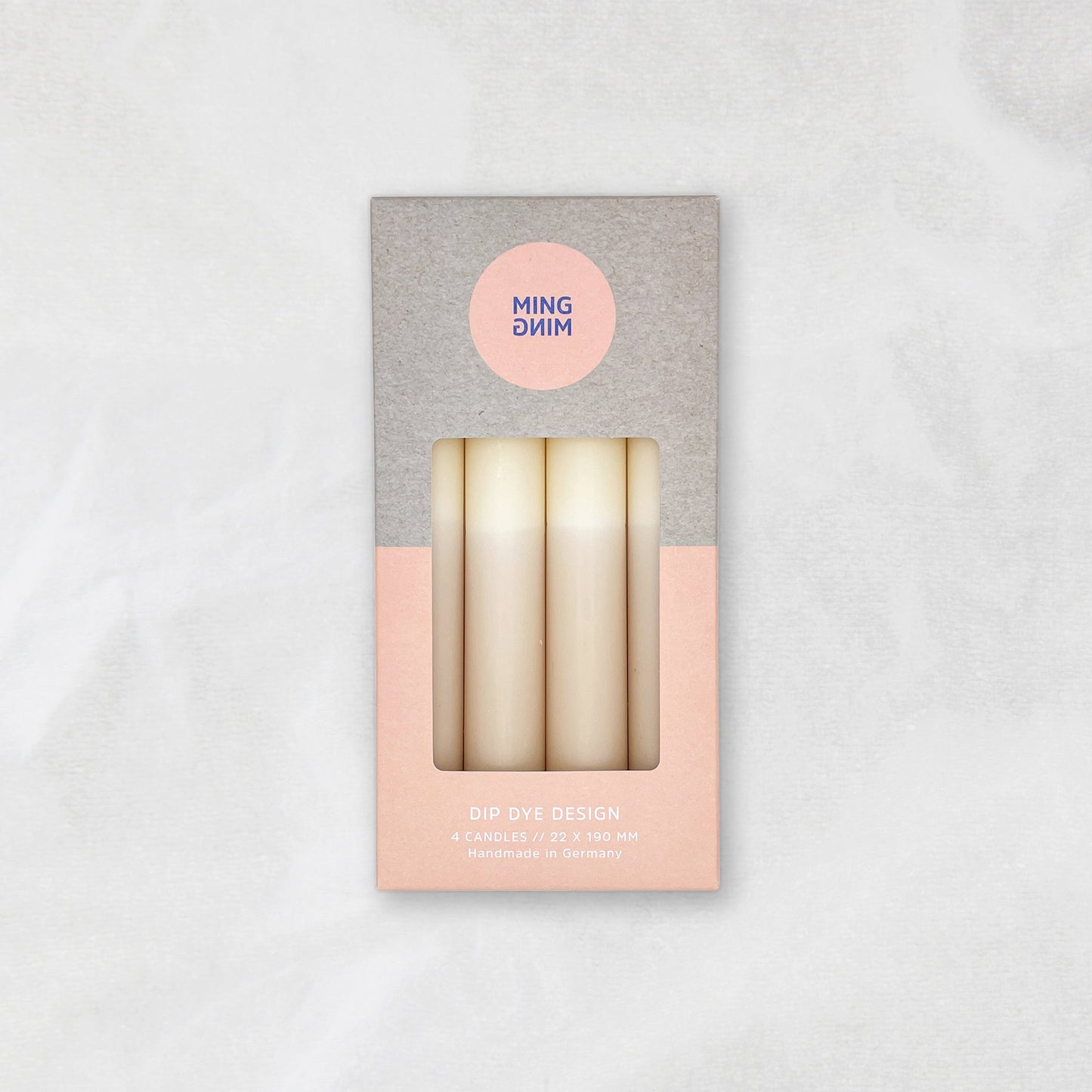 Dip Dye Kerze Milkshake x Taupe 4er Set - kleinstadtleben concept store