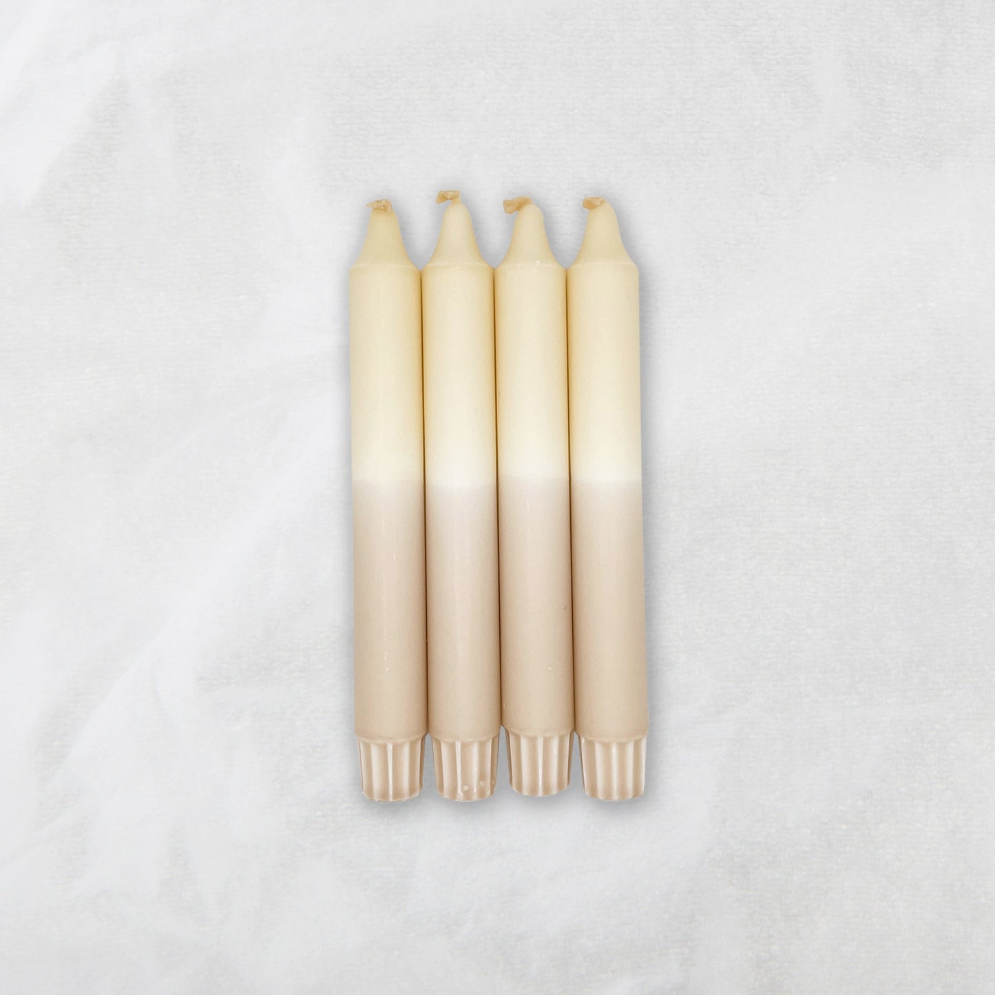 Dip Dye Kerze Milkshake x Taupe 4er Set - kleinstadtleben concept store