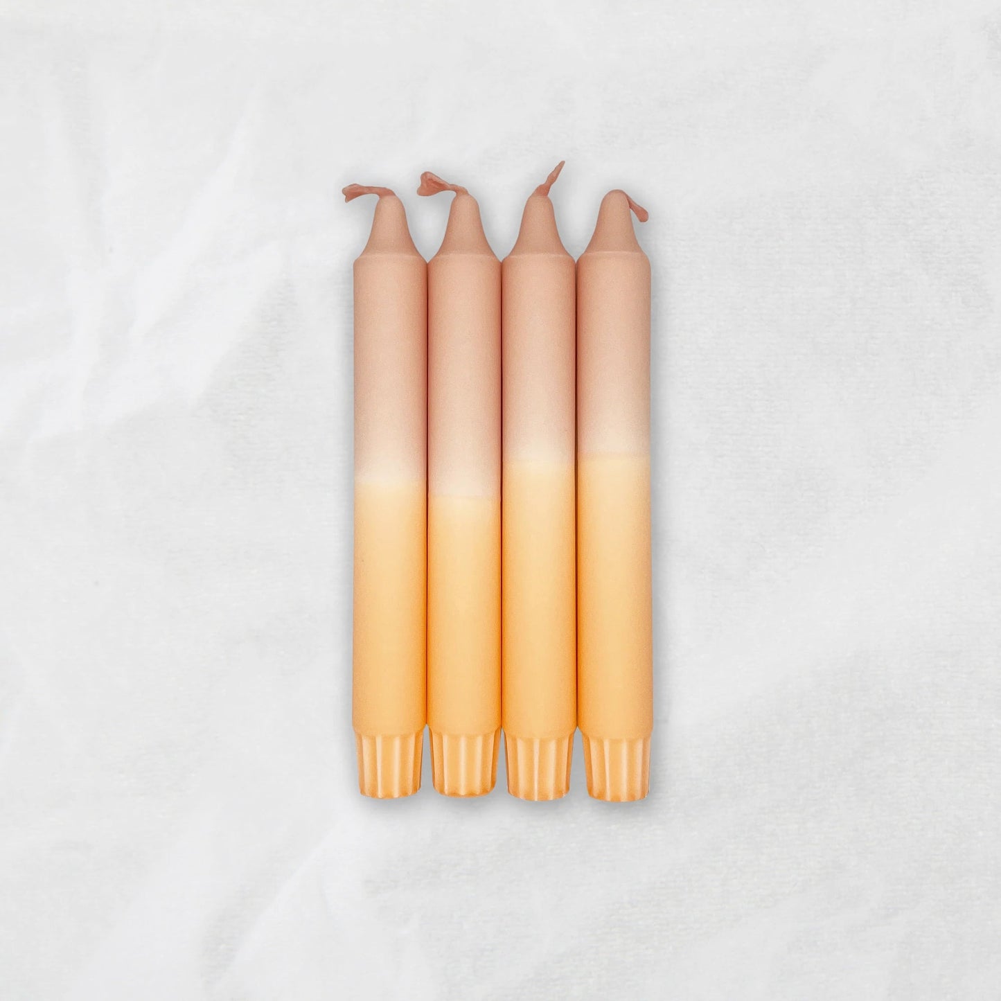 Dip Dye Kerze Pale Blush x Pale Peach 4er Set - kleinstadtleben concept store