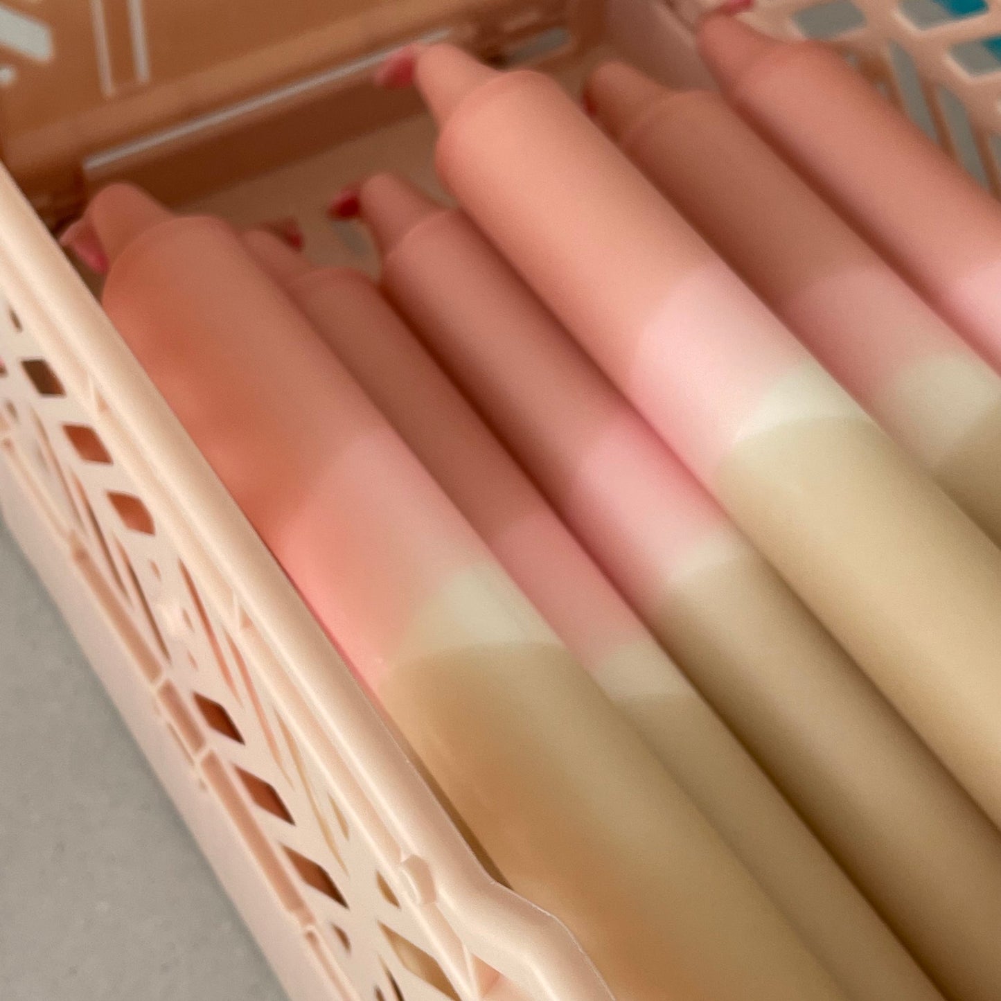 Dip Dye Kerze Soft Rosewood Mix 4er Set - kleinstadtleben concept store