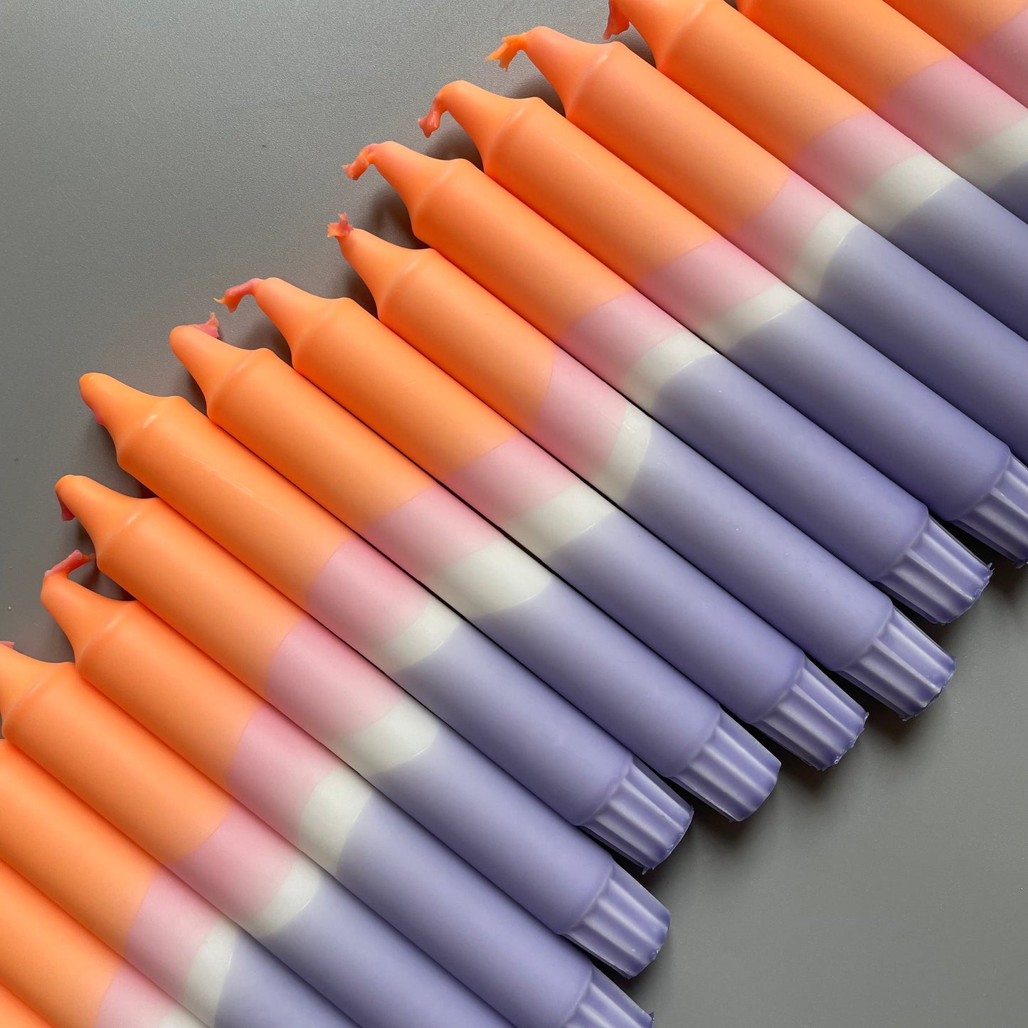 Dip Dye Kerze Sunrise Mix 4er Set - kleinstadtleben concept store