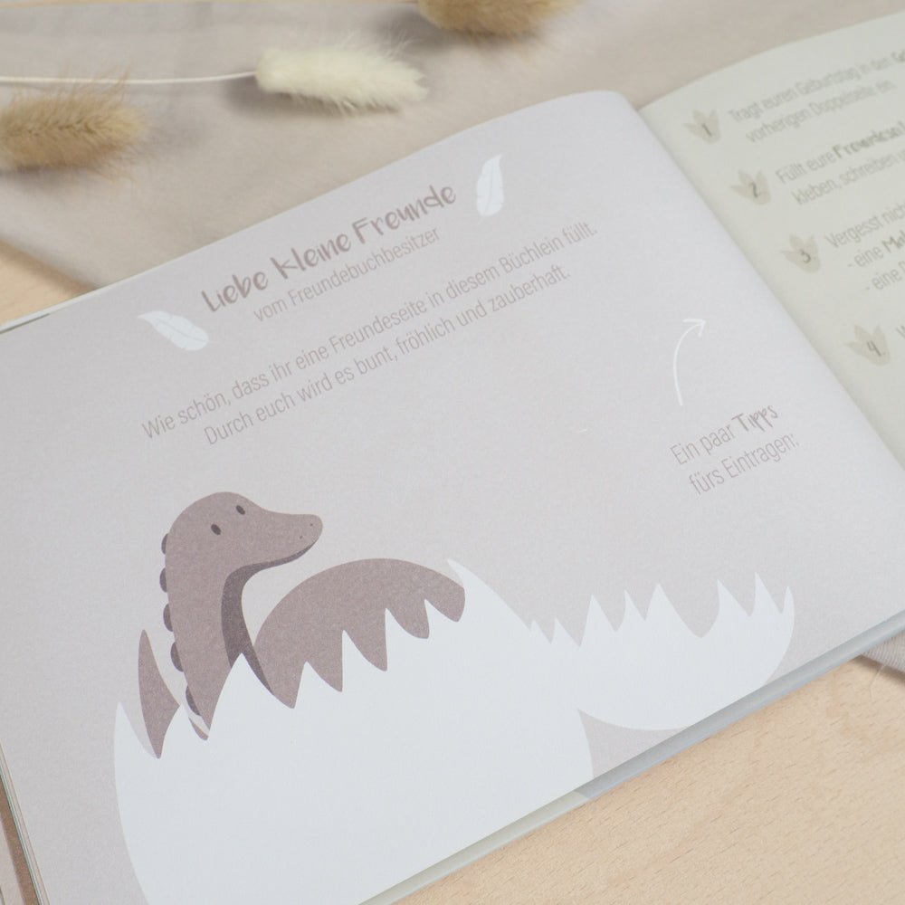 Freundebuch Kindergartenfreunde Dinos - kleinstadtleben concept store