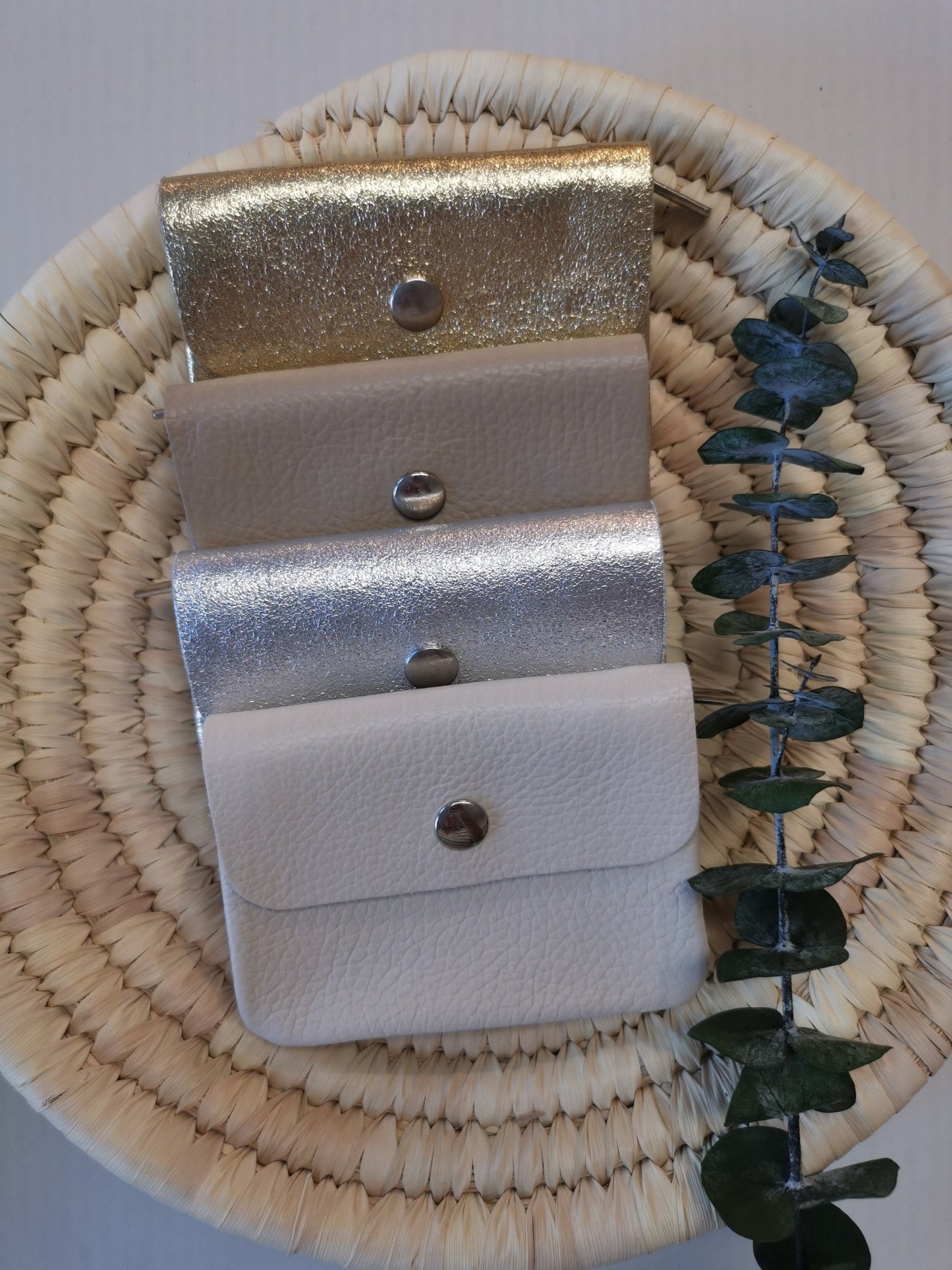 Geldbörse Portemonnaie 100 % Leder taupe - kleinstadtleben concept store