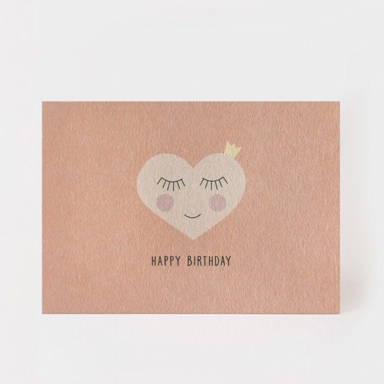 HAPPY BIRTHDAY FACE Postkarte - kleinstadtleben concept store