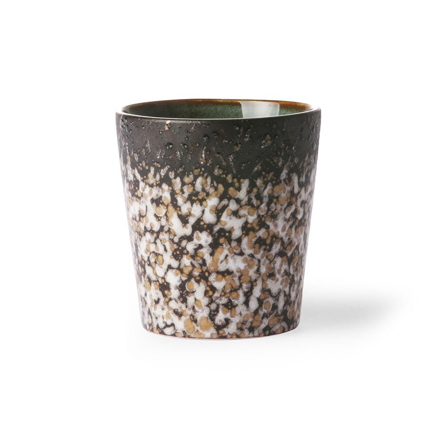 HKliving 70`s ceramics coffee mug mud - kleinstadtleben concept store