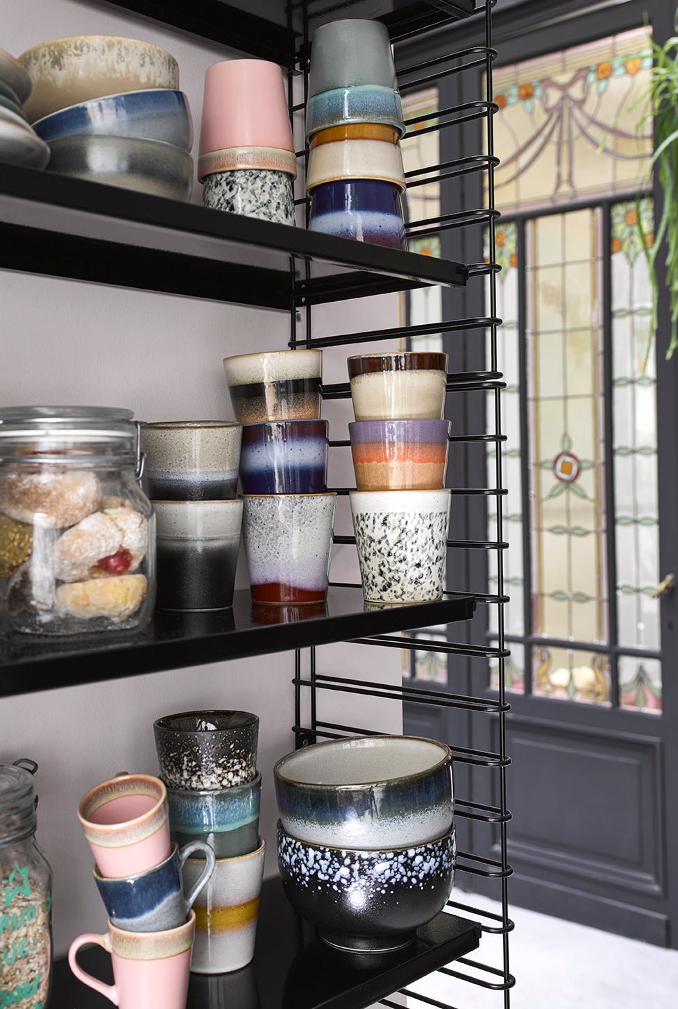 HKliving 70`s ceramics coffee mug mud - kleinstadtleben concept store