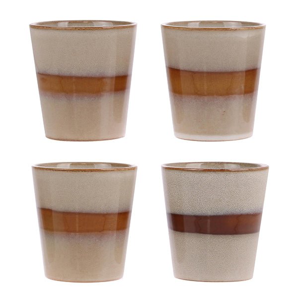 HKliving 70`s ceramics coffee mug snow - kleinstadtleben concept store
