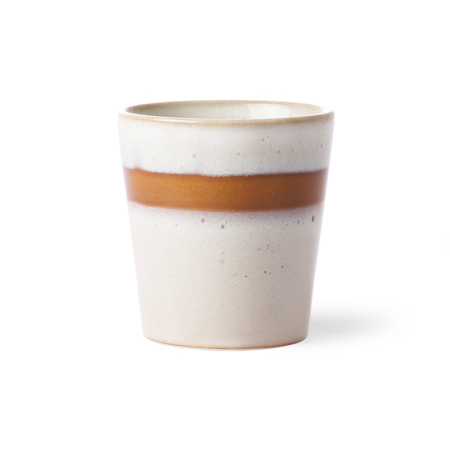 HKliving 70`s ceramics coffee mug snow - kleinstadtleben concept store