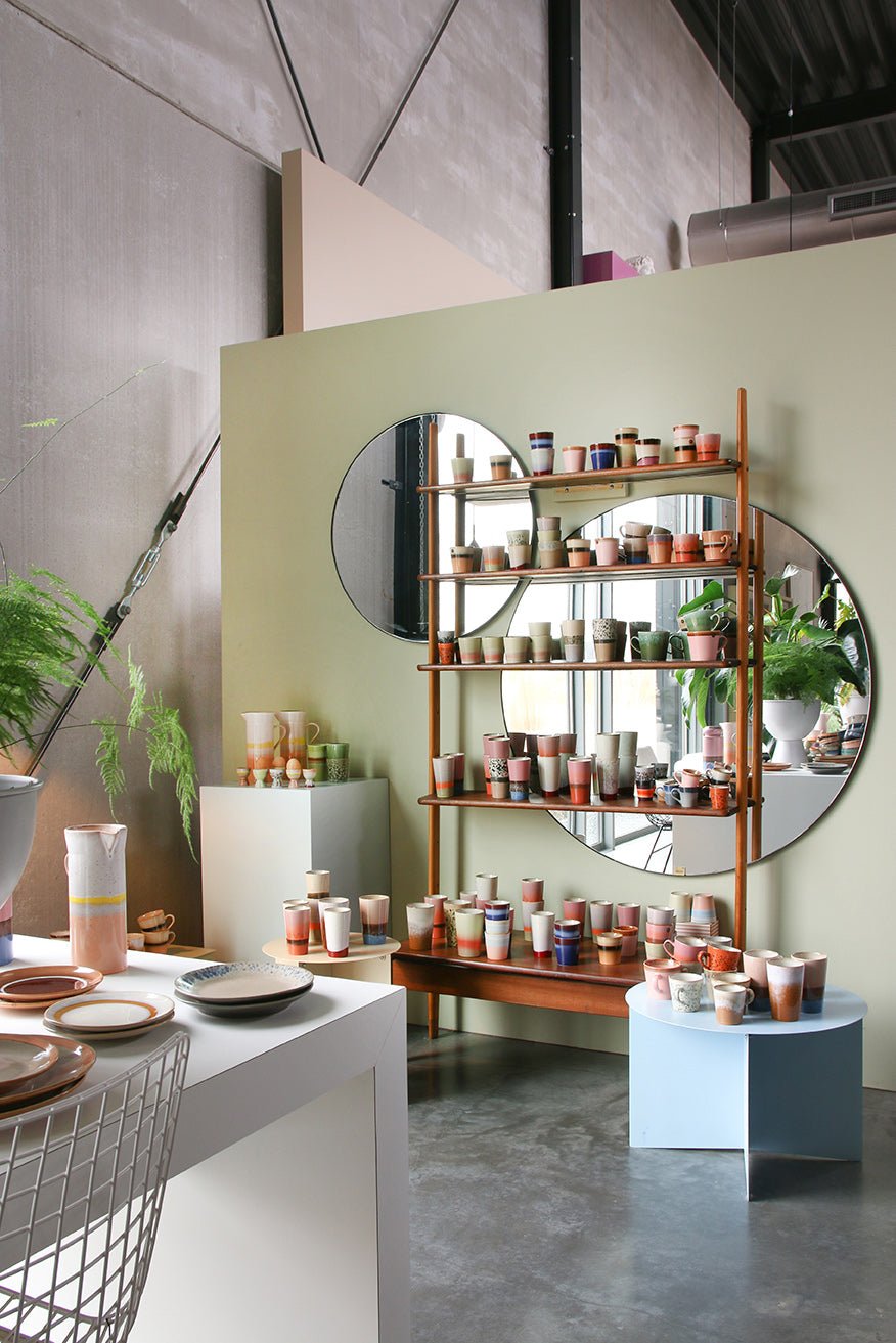 HKliving 70`s ceramics latte mug lake - kleinstadtleben concept store