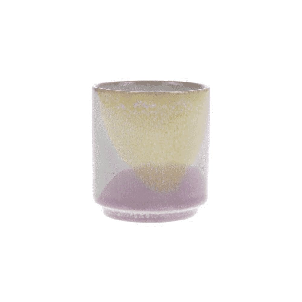 HKliving GALLERY CERAMICS COFFEE MUG LILAC/YELLOW - kleinstadtleben concept store