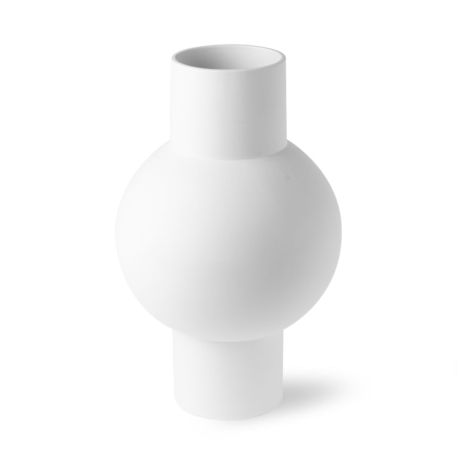 HKliving MATT WHITE VASE - M - kleinstadtleben concept store