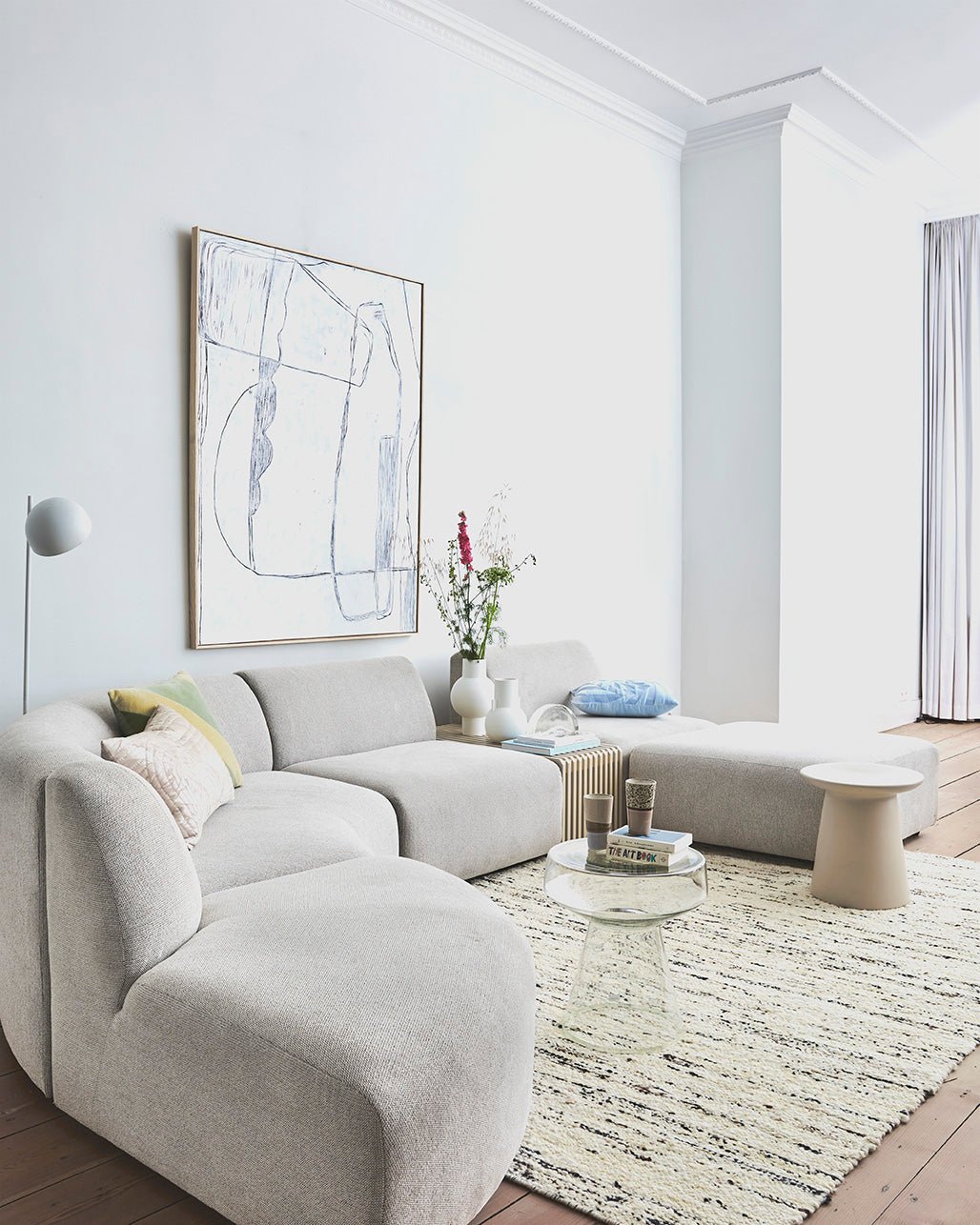 HKliving MATT WHITE VASE - M - kleinstadtleben concept store