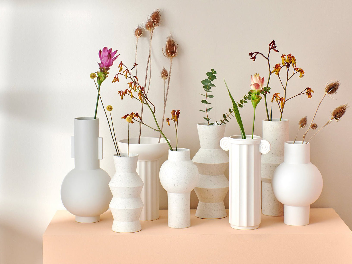 HKliving MATT WHITE VASE - M - kleinstadtleben concept store