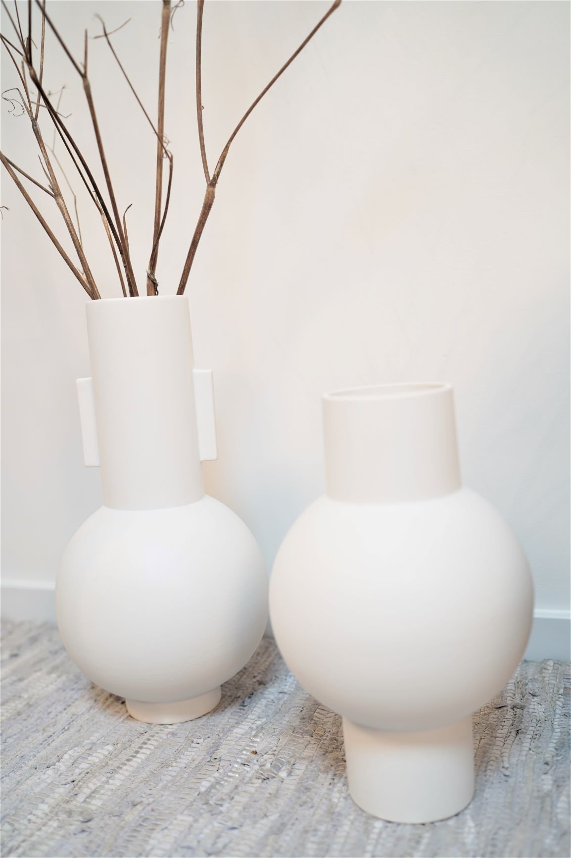 HKliving MATT WHITE VASE - M - kleinstadtleben concept store