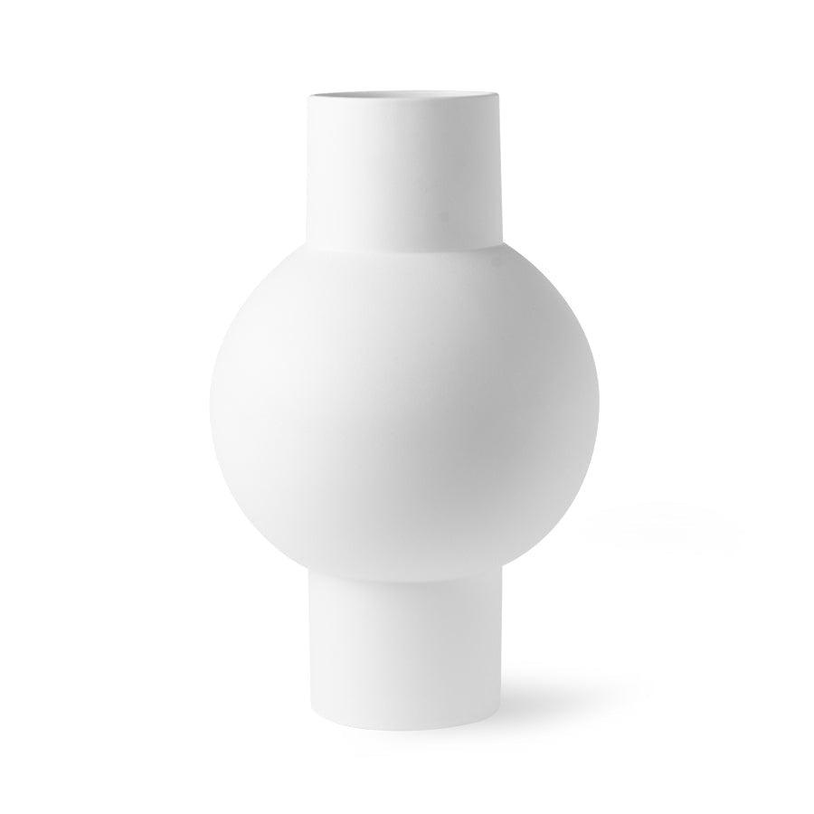 HKliving MATT WHITE VASE - M - kleinstadtleben concept store