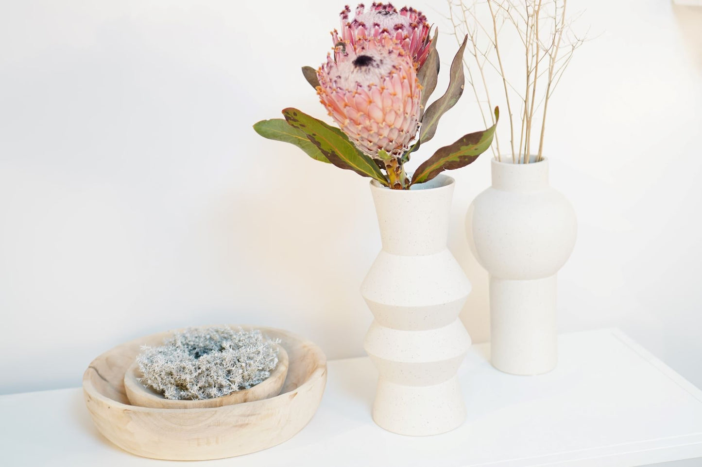 HKliving SPECKLED CLAY VASE ANGULAR - kleinstadtleben concept store