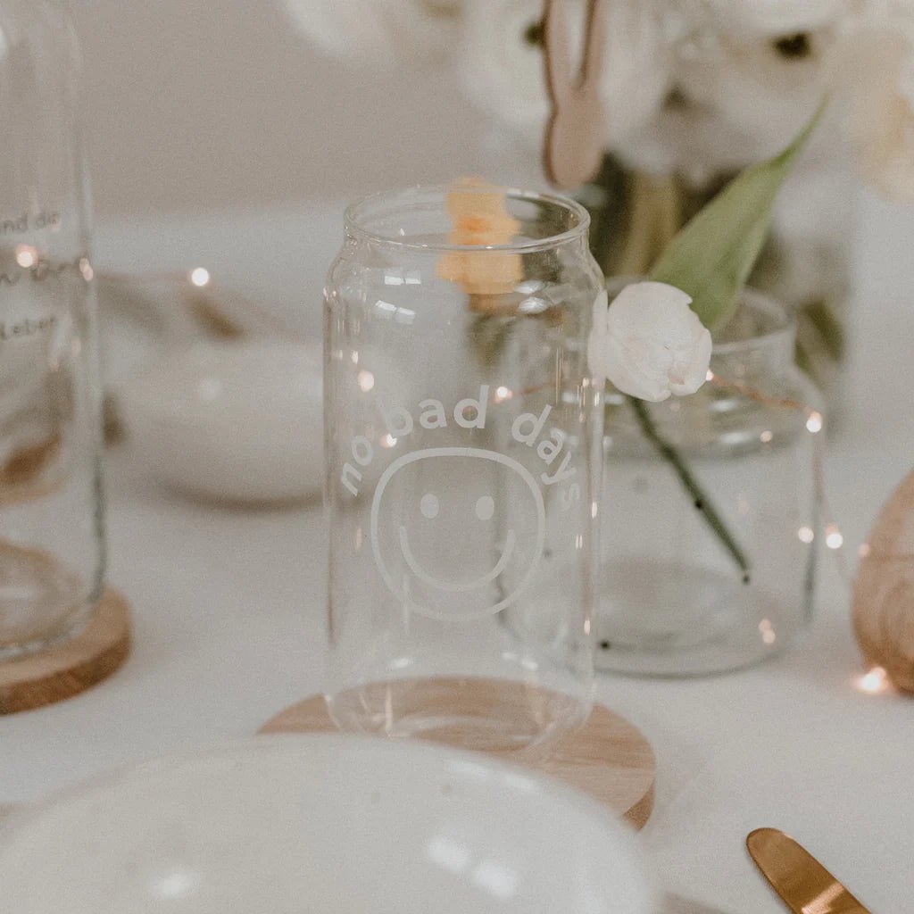 Hohes Trinkglas No Bad Days - kleinstadtleben concept store