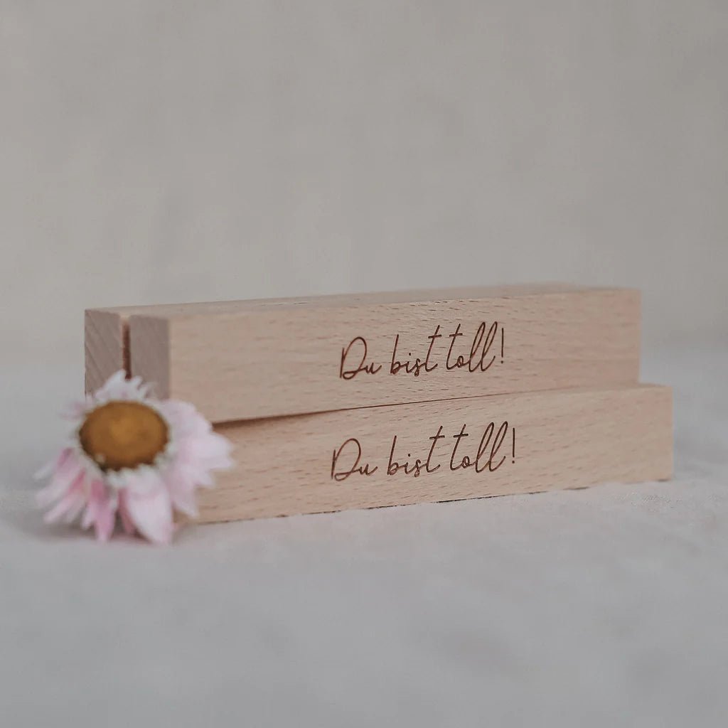 Karten- und Trockenblumenständer Du bist toll - kleinstadtleben concept store