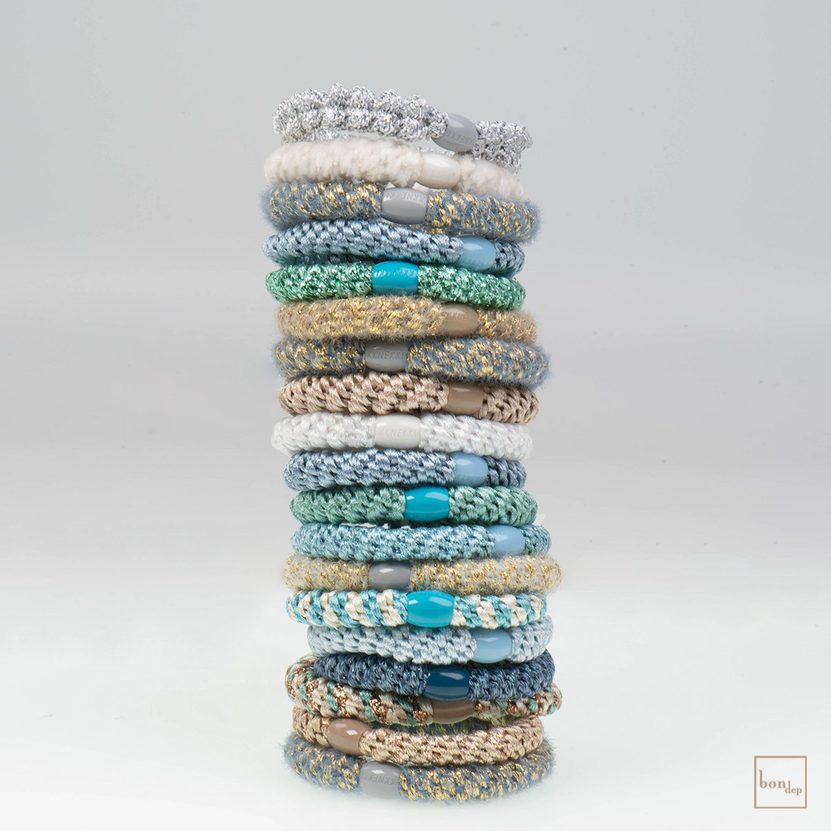 Kknekki | Bon Dep Haargummi - light blue beige - kleinstadtleben concept store