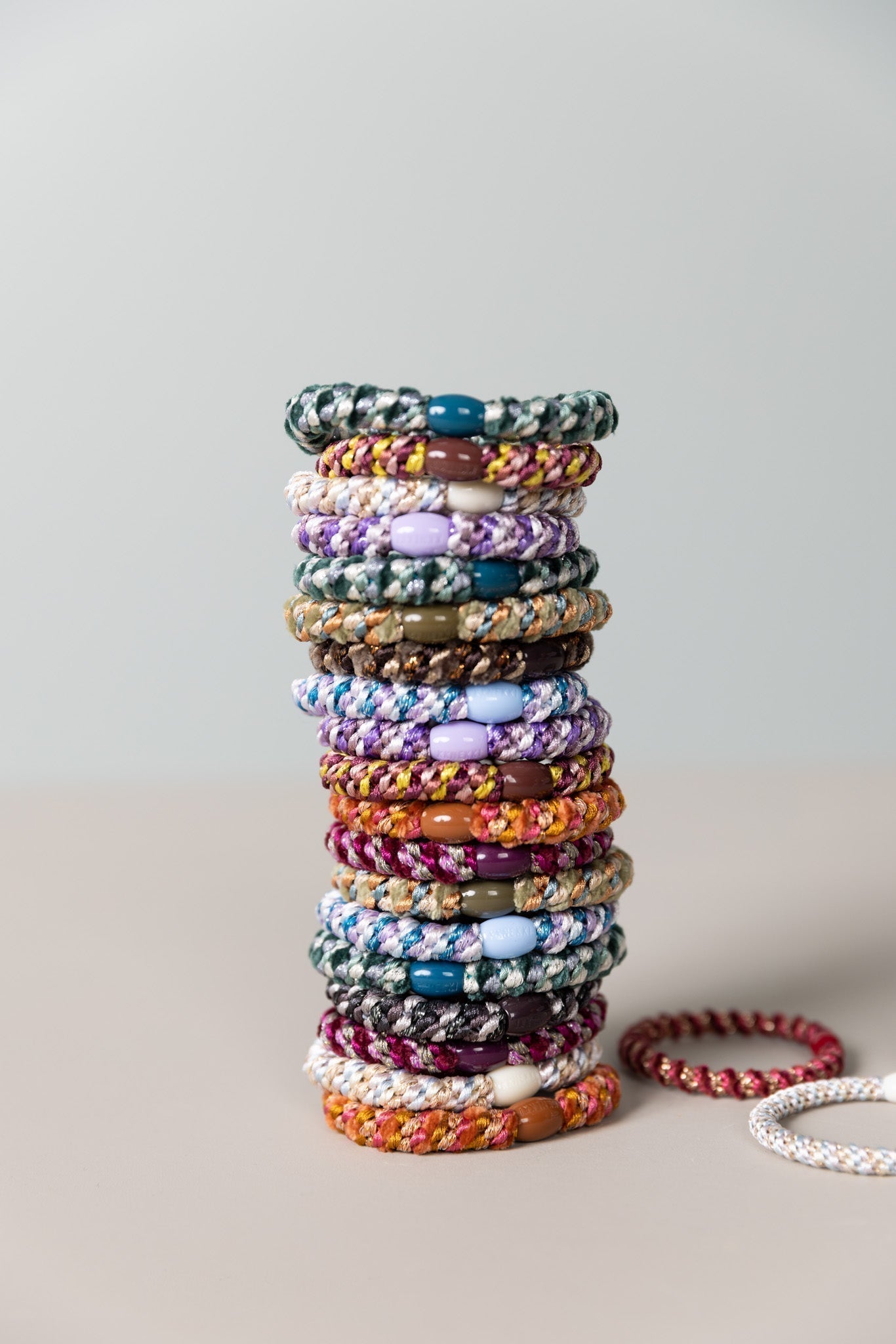 Kknekki | Bon Dep Haargummi - moos grey glitter - kleinstadtleben concept store