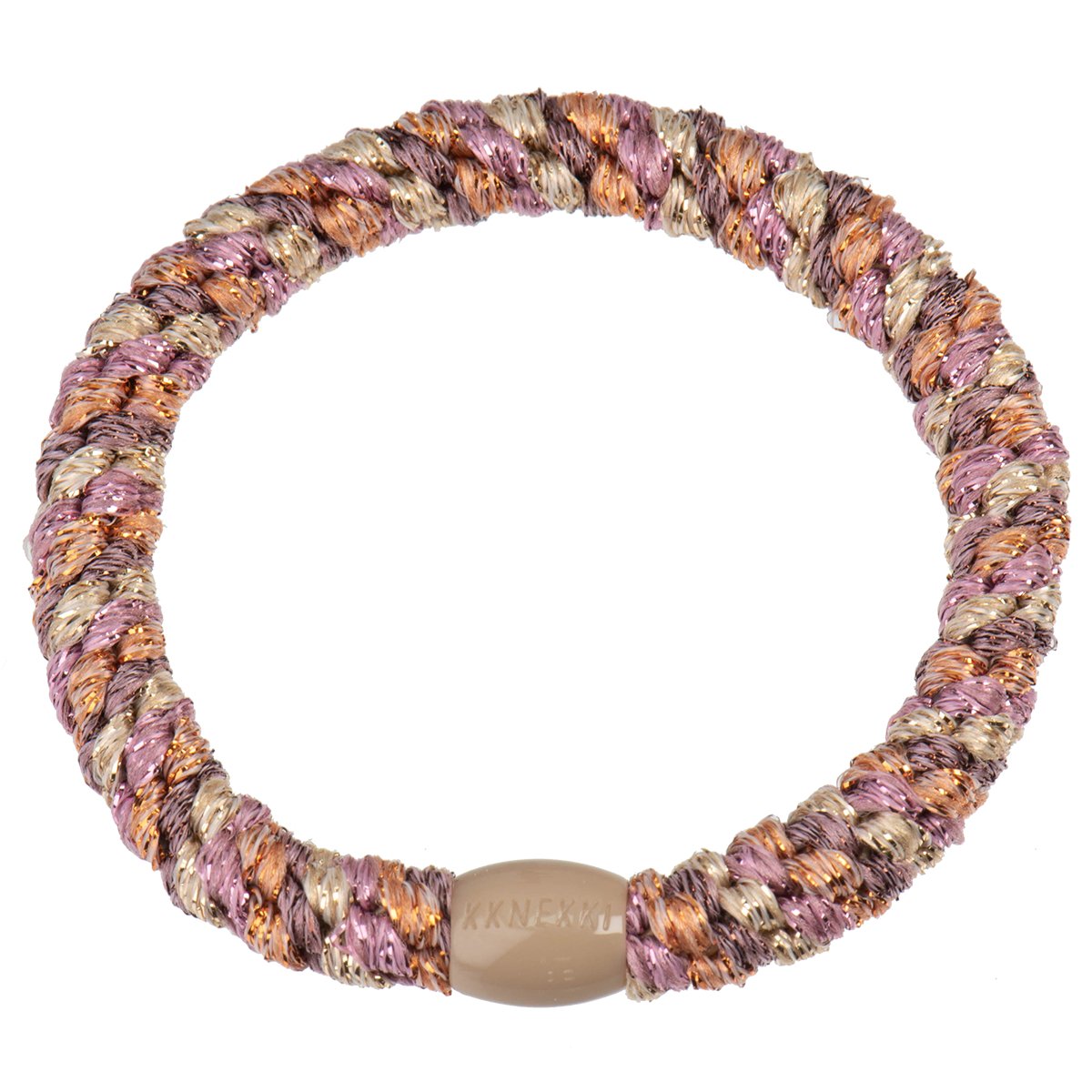 Kknekki | Bon Dep Haargummi - peach pink glitter - kleinstadtleben concept store