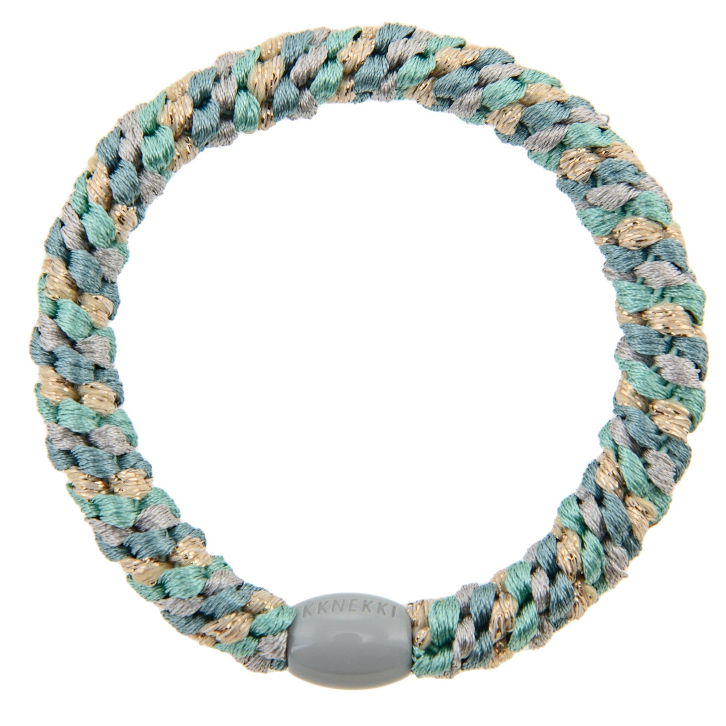 Kknekki | Bon Dep Haargummi - Teal Gold Glitter - kleinstadtleben concept store