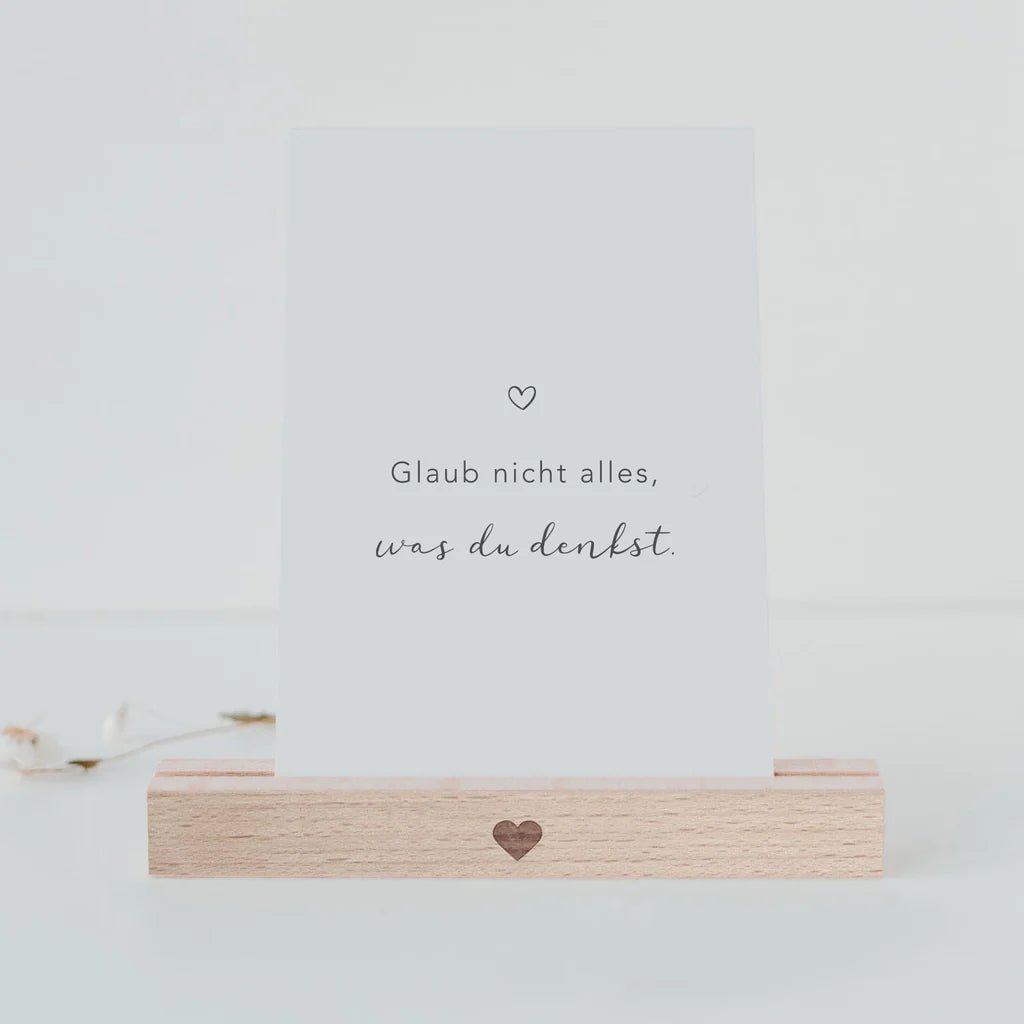 Postkarte Alles was du denkst - kleinstadtleben concept store