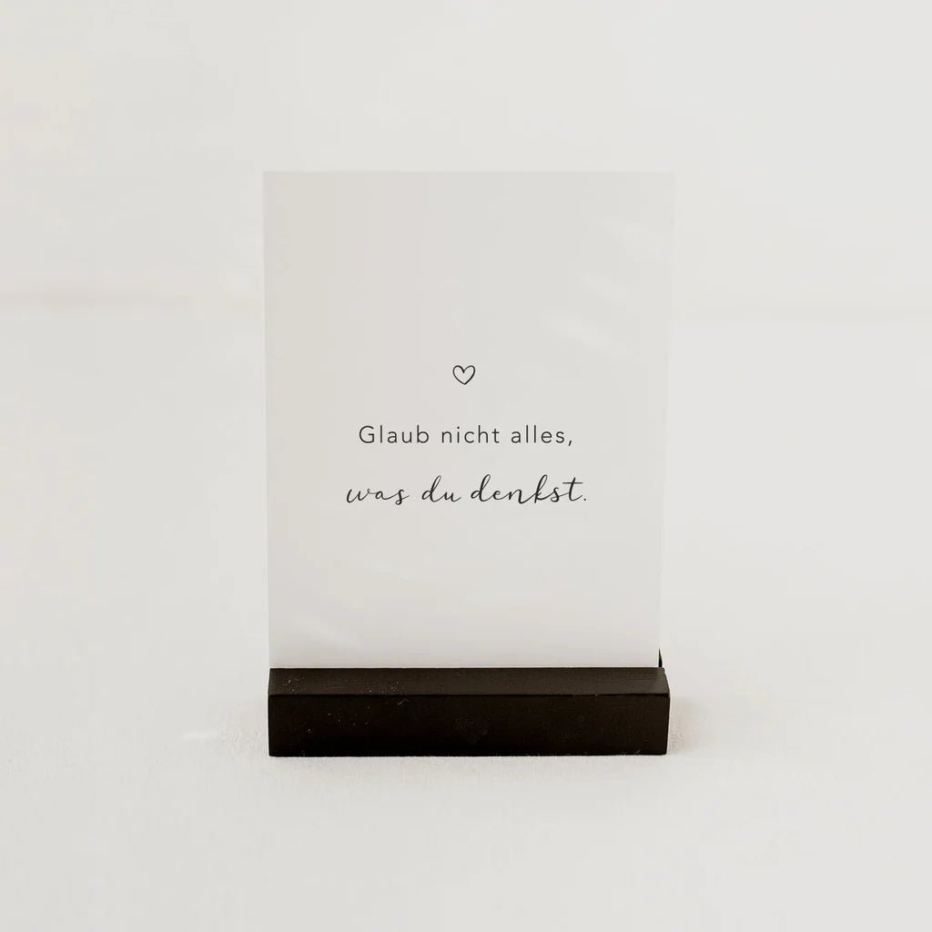 Postkarte Alles was du denkst - kleinstadtleben concept store