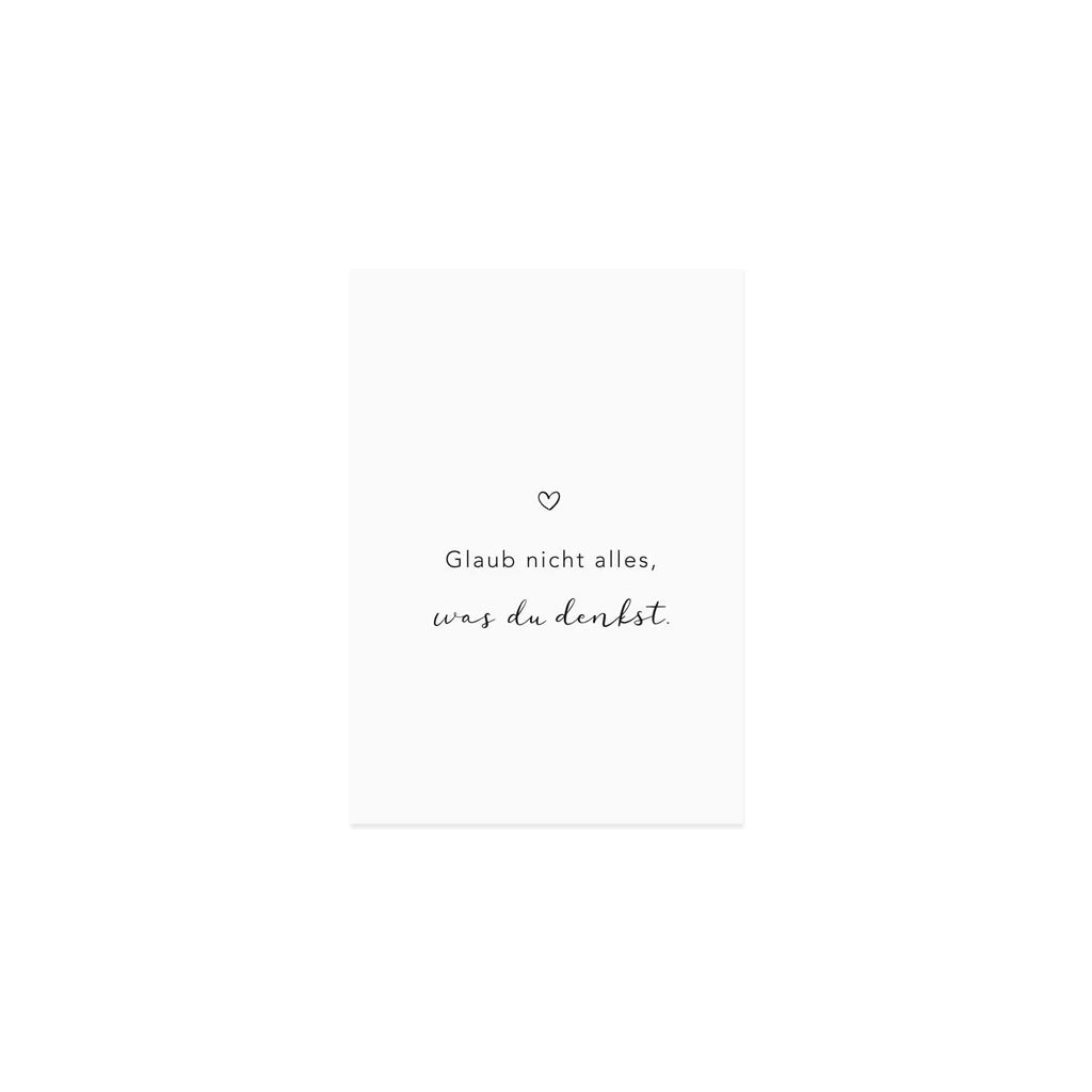 Postkarte Alles was du denkst - kleinstadtleben concept store