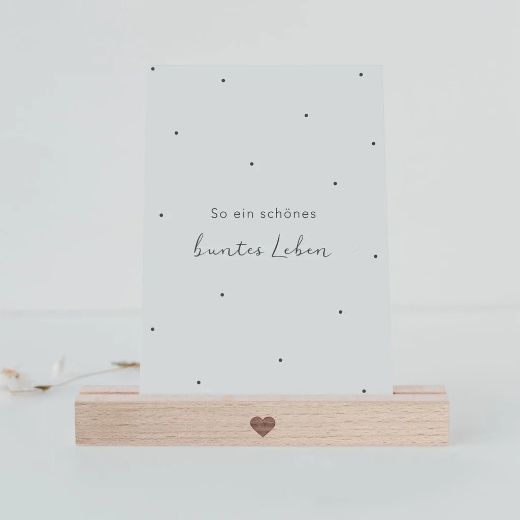 Postkarte Buntes Leben - kleinstadtleben concept store