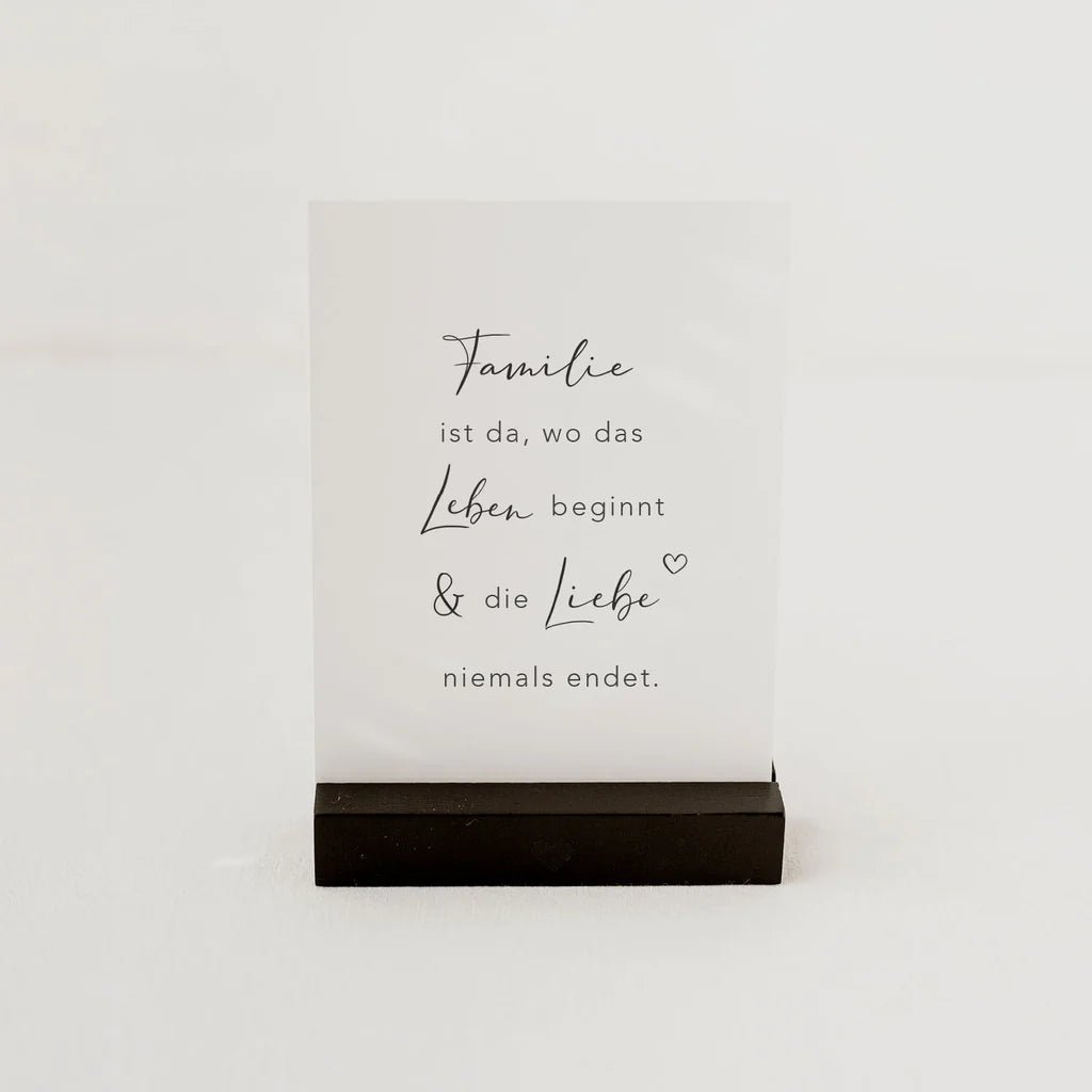 Postkarte Familie ist - kleinstadtleben concept store