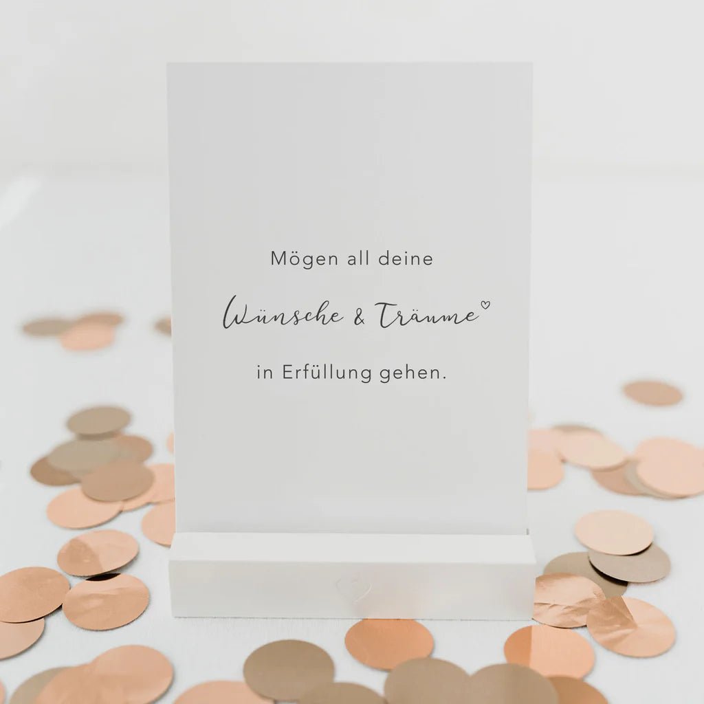 Postkarte Träume und Wünsche - kleinstadtleben concept store