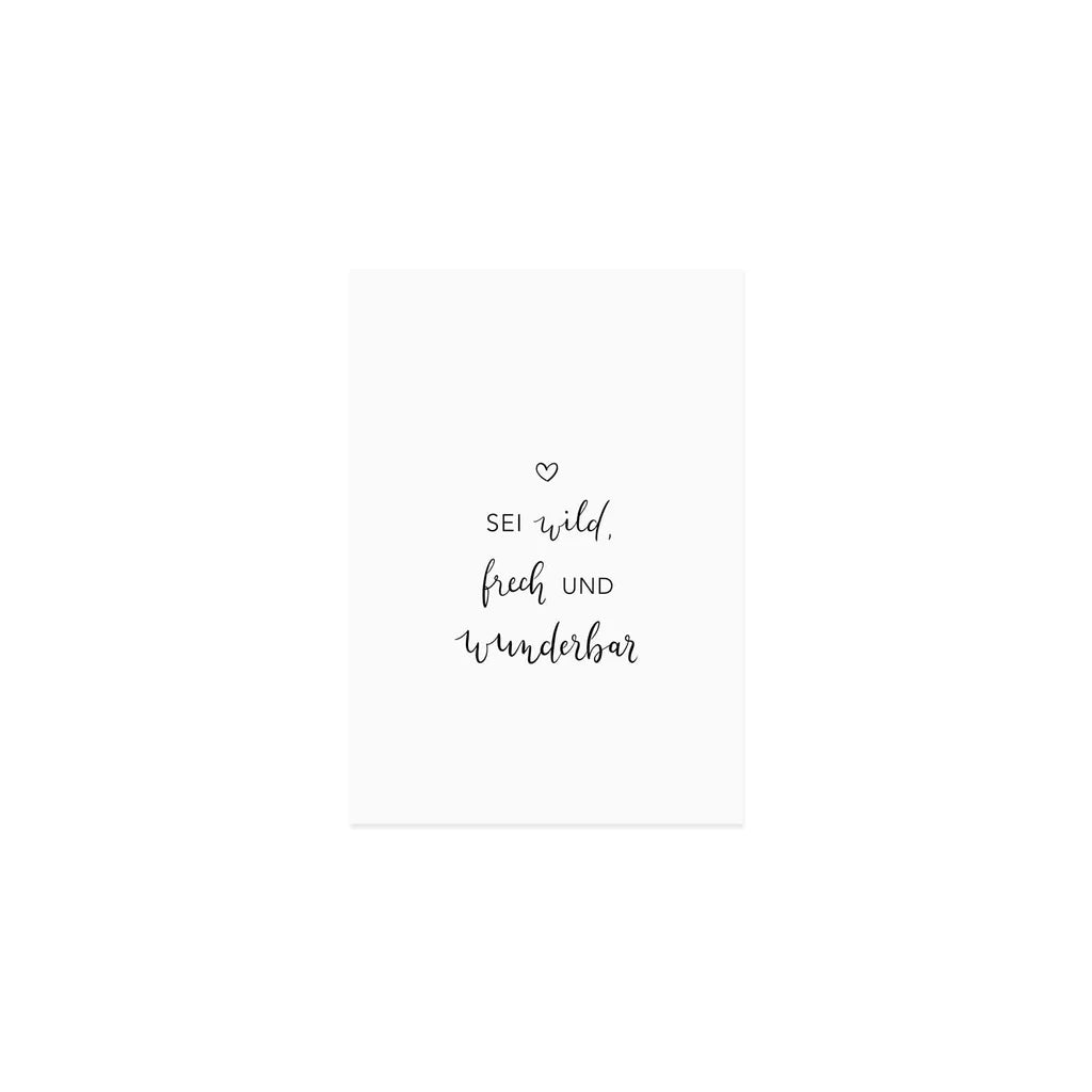 Postkarte Wild und frech - kleinstadtleben concept store
