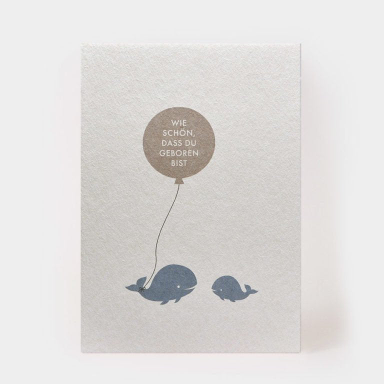 SCHÖN, DASS DU GEBOREN BIST Postkarte - kleinstadtleben concept store