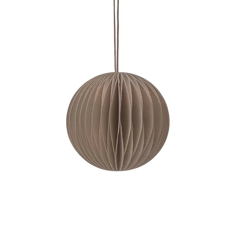 up-cycling Papierkugel beige - kleinstadtleben concept store