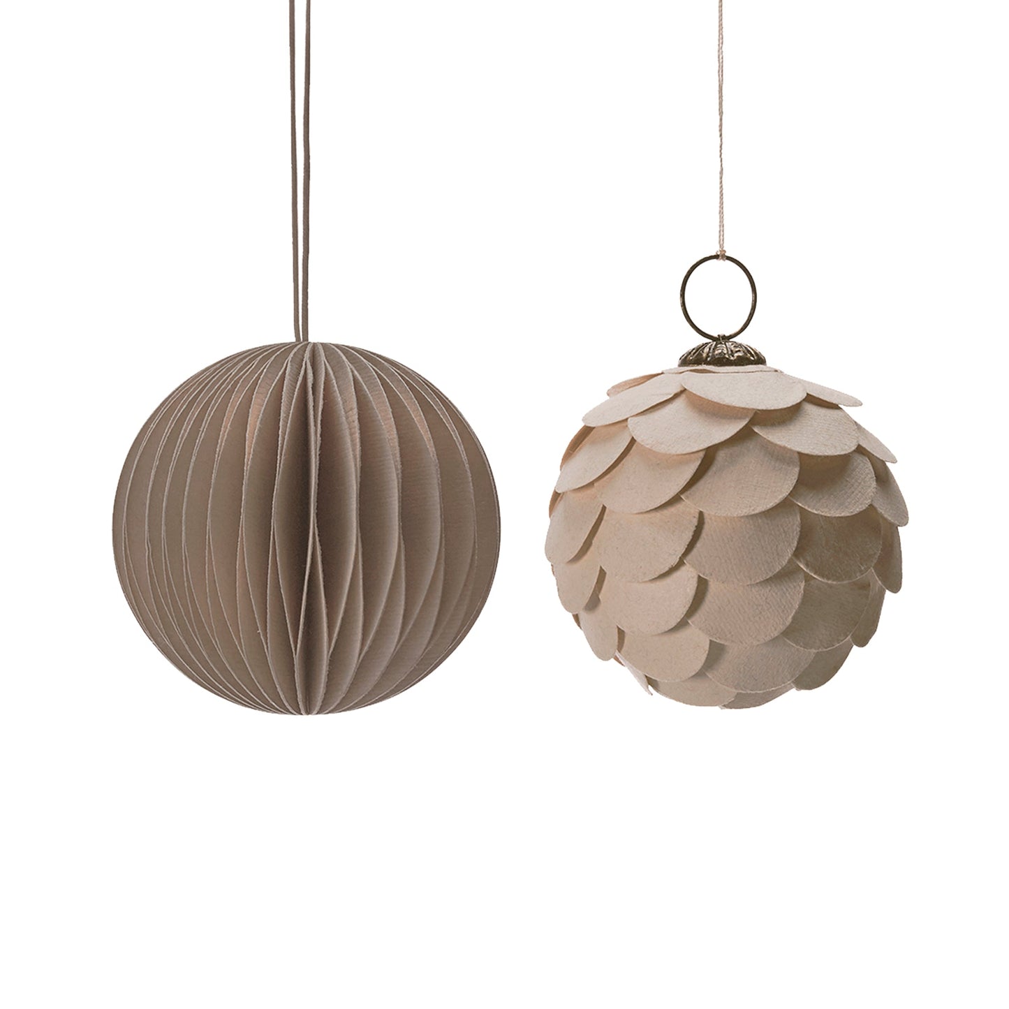 up-cycling Papierkugel beige - kleinstadtleben concept store