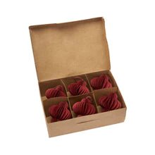 up-cycling Papierkugel Ornament dunkelrot - kleinstadtleben concept store