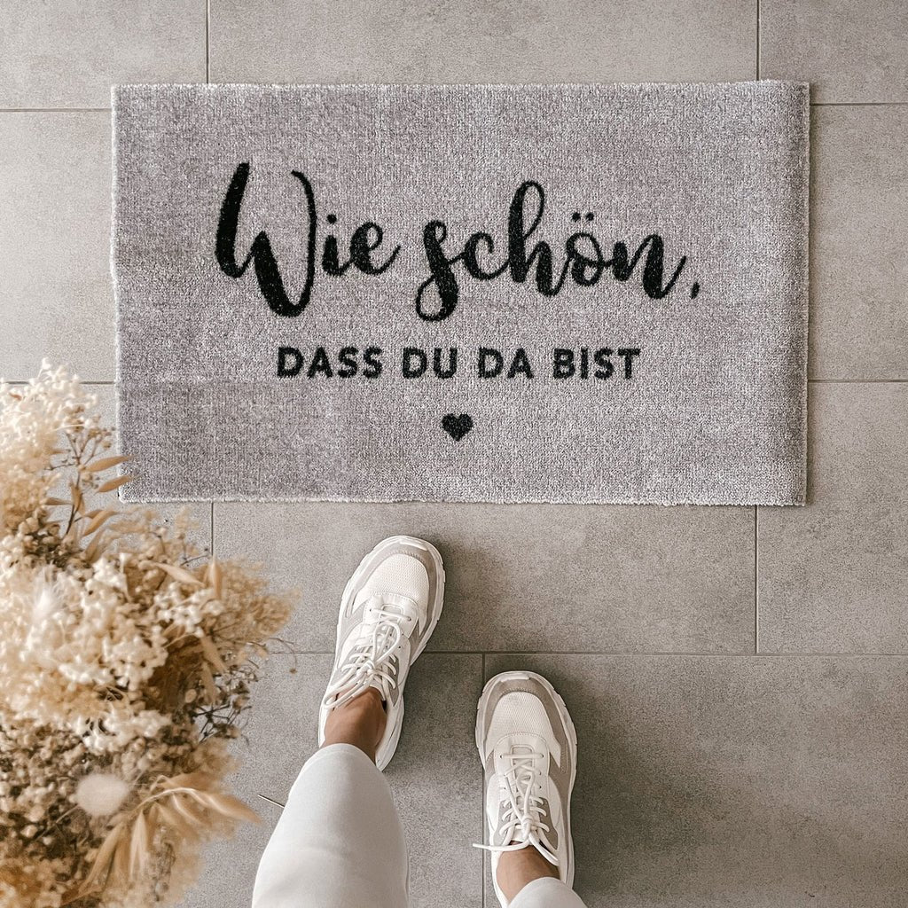 Waschbare Fußmatte grau - Wie Schön - kleinstadtleben concept store