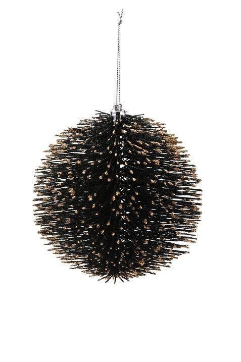 Weihnachtskugel Seoul schwarz mit Glitzer - kleinstadtleben concept store
