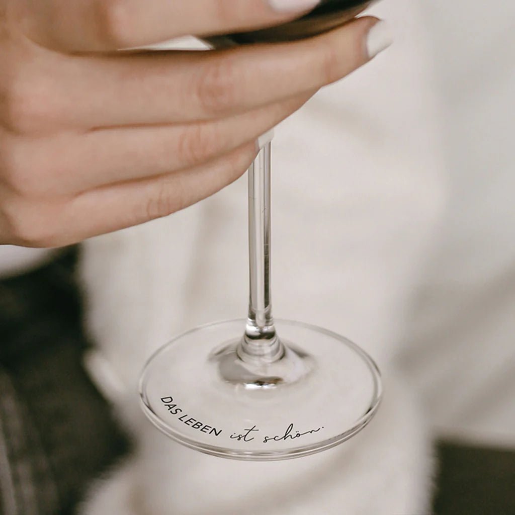 Weinglas | Das Leben ist schön 490 ml - kleinstadtleben concept store
