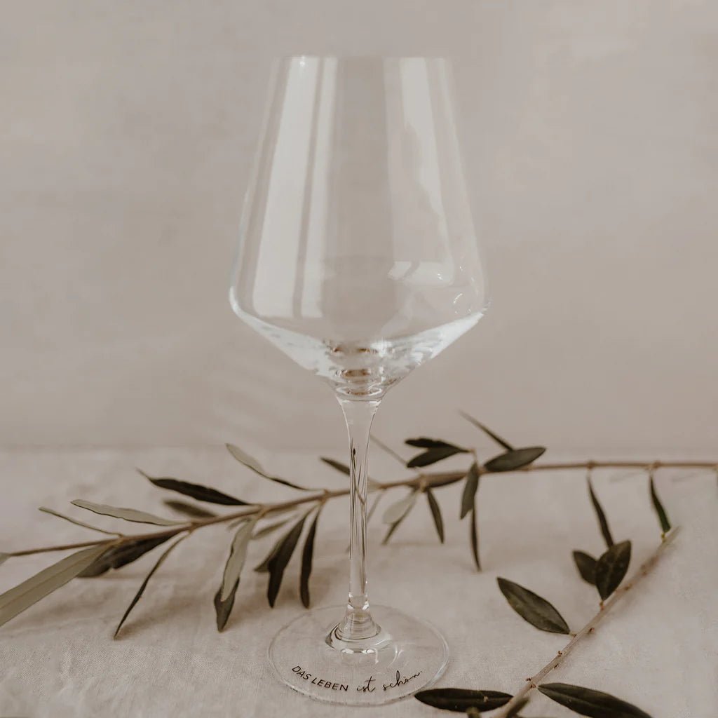 Weinglas | Das Leben ist schön 490 ml - kleinstadtleben concept store