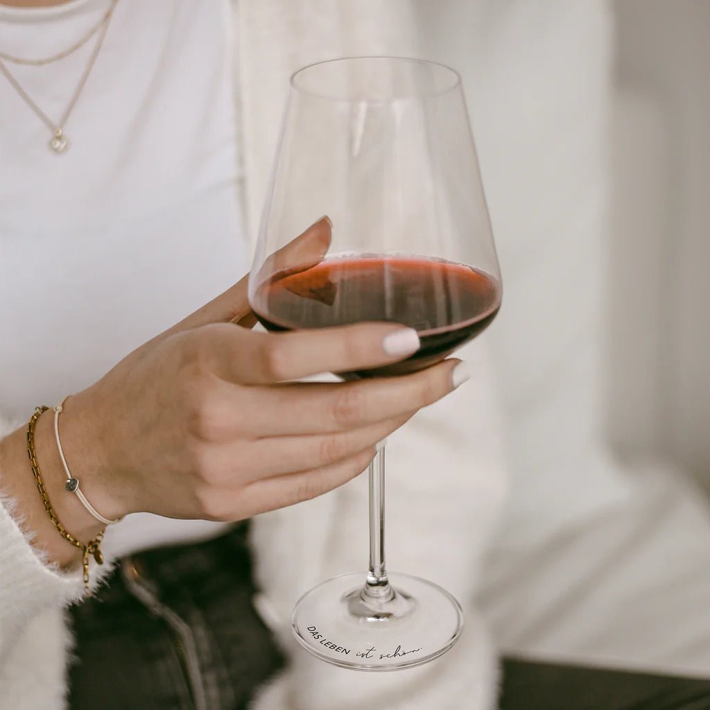 Weinglas | Das Leben ist schön 490 ml - kleinstadtleben concept store