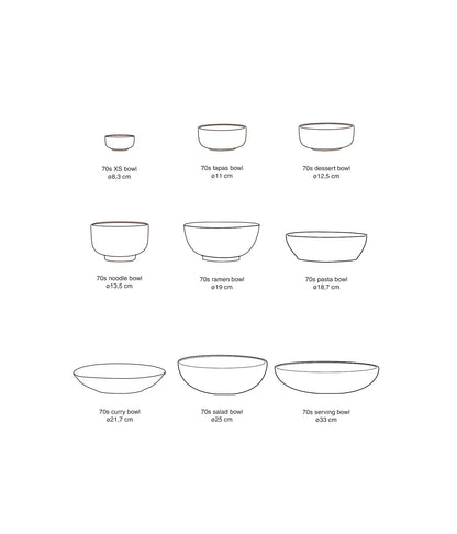HKliving 70s Ceramics Curry Bowl Bubble - Schale aus Steingut - kleinstadtleben concept store