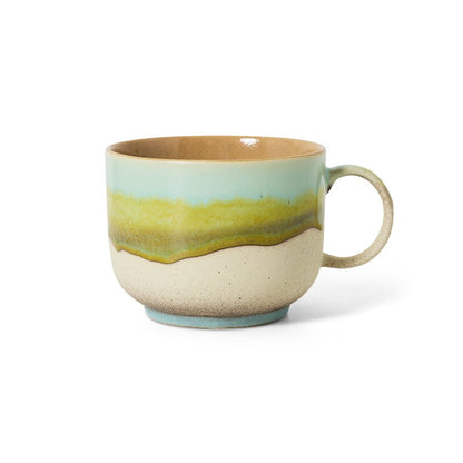 HKliving 70s Ceramics Tea Cup 'Glint' - Retro Keramiktasse 425ml - kleinstadtleben concept store