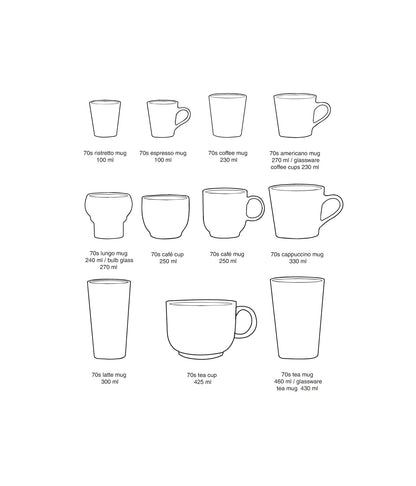 HKliving 70s Ceramics Tea Cup 'Glint' - Retro Keramiktasse 425ml - kleinstadtleben concept store